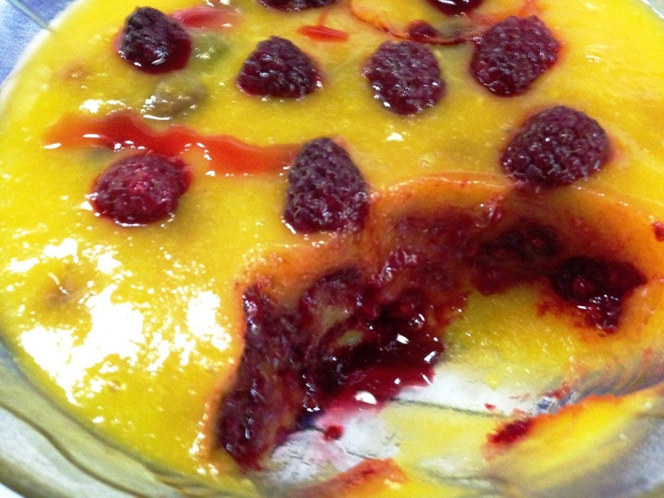 Manga com framboesas