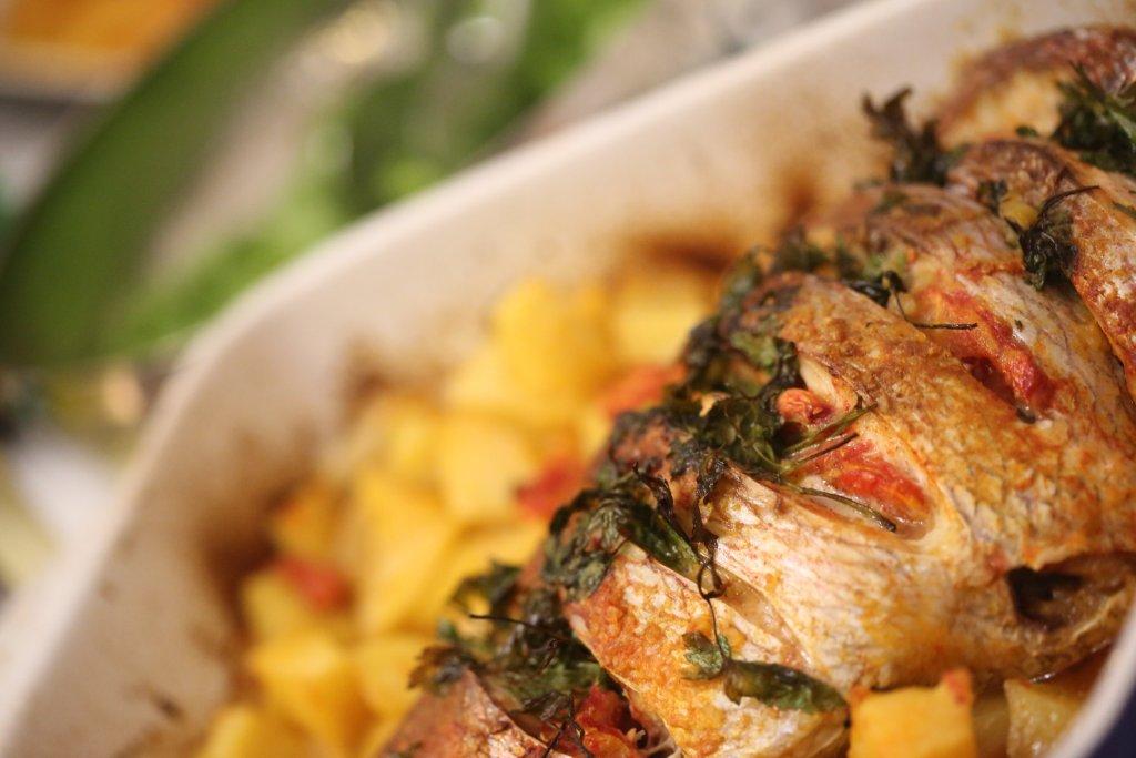 Grafe e Faca Pargo no forno2