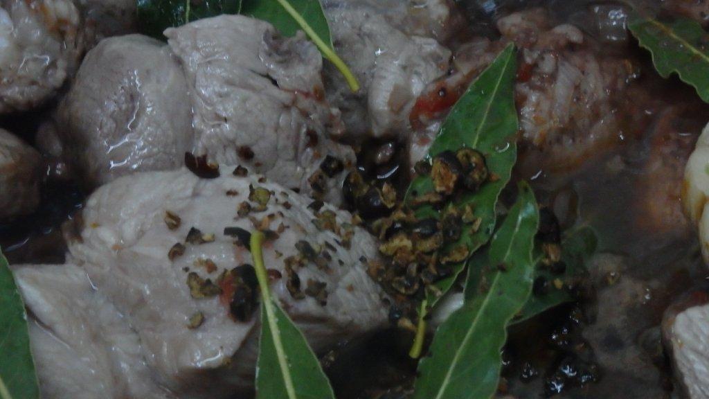 Arroz de carne com vinho tinto