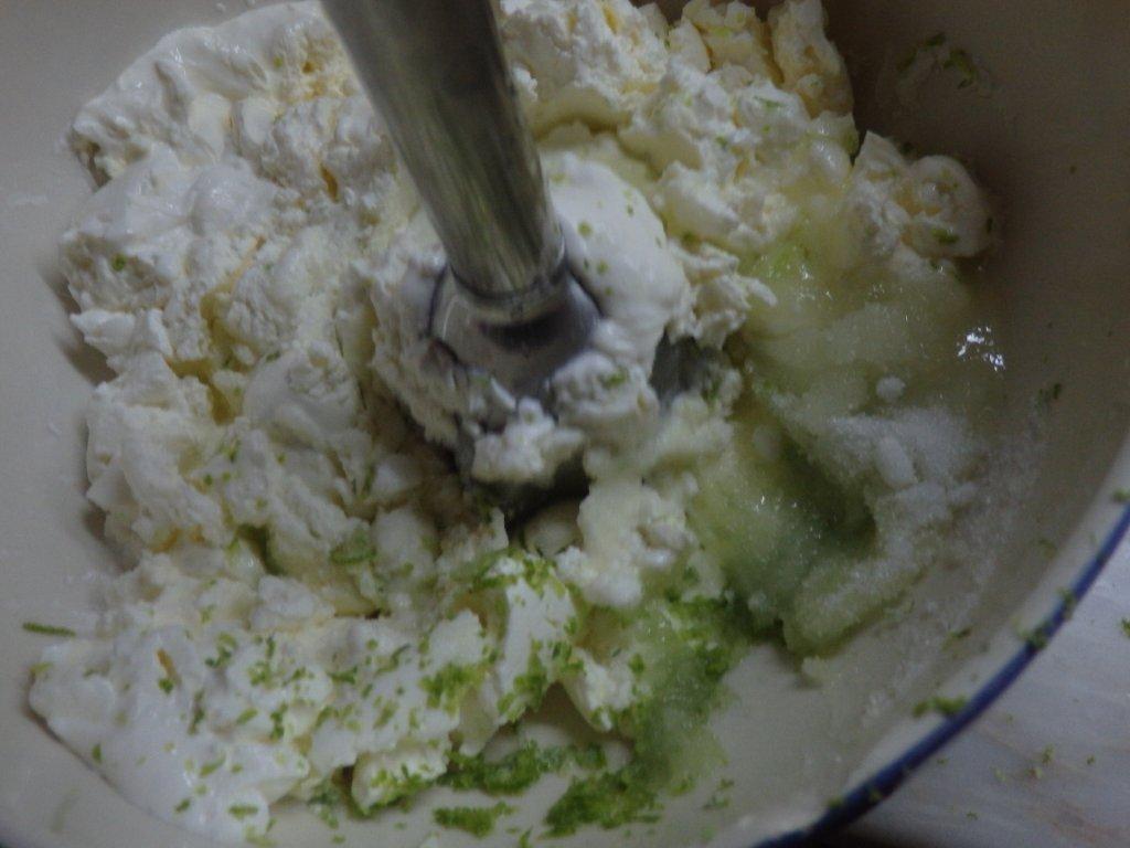 Creme de Mascarpone para Cheesecake de Lima e Frutos Vermelhos
