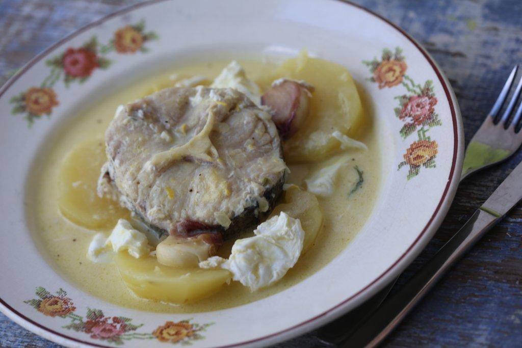 Fricassé de pescada com lima