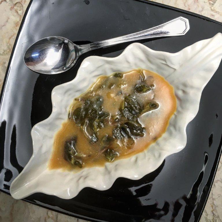 Sopa de beldroegas com abóbora