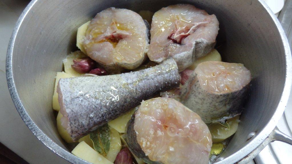 Fricassé de pescada com lima