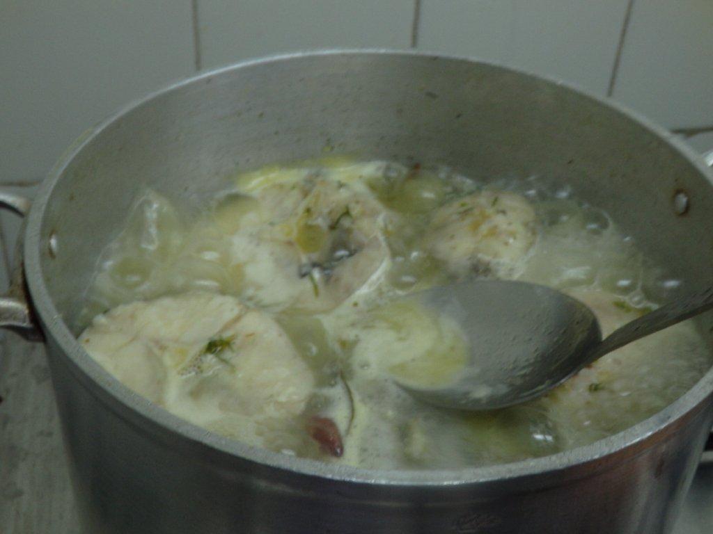 Fricassé de pescada com lima