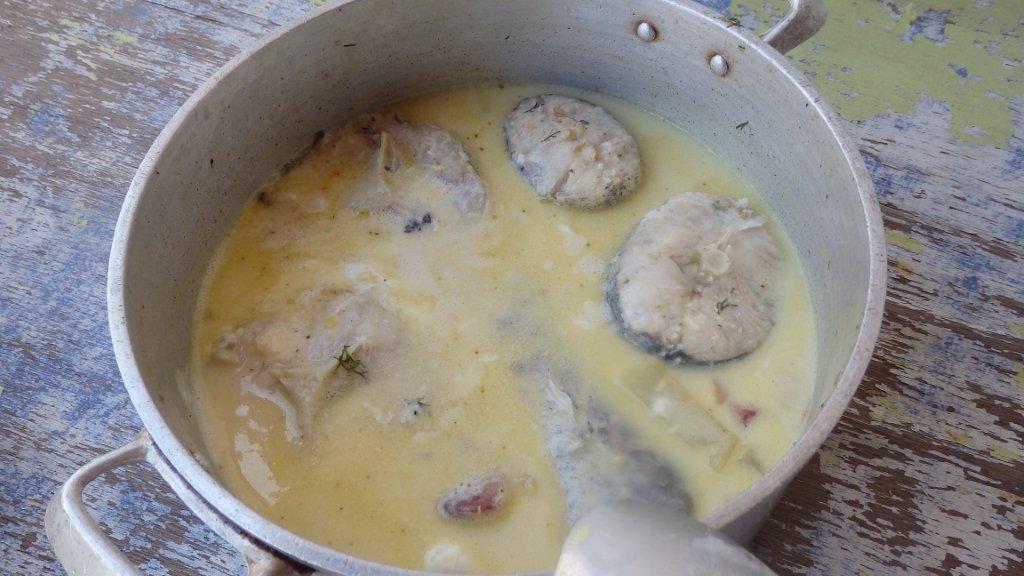 Fricassé de pescada com lima