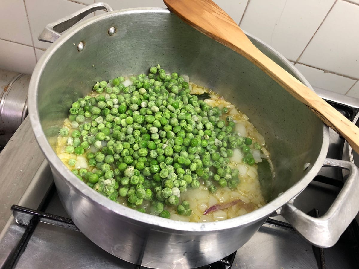 Risoto de Ervilhas Exótico