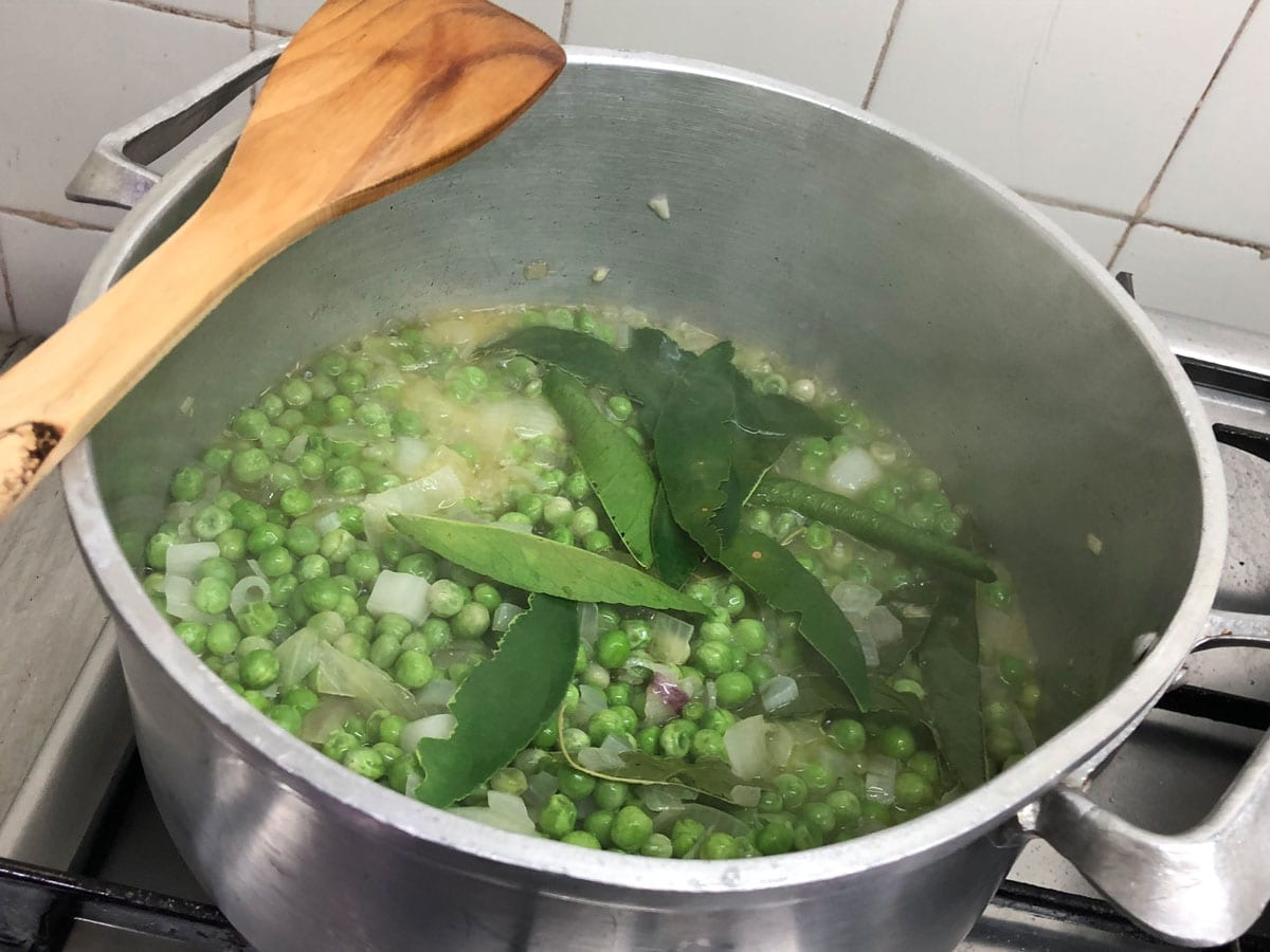 Risoto de Ervilhas Exótico