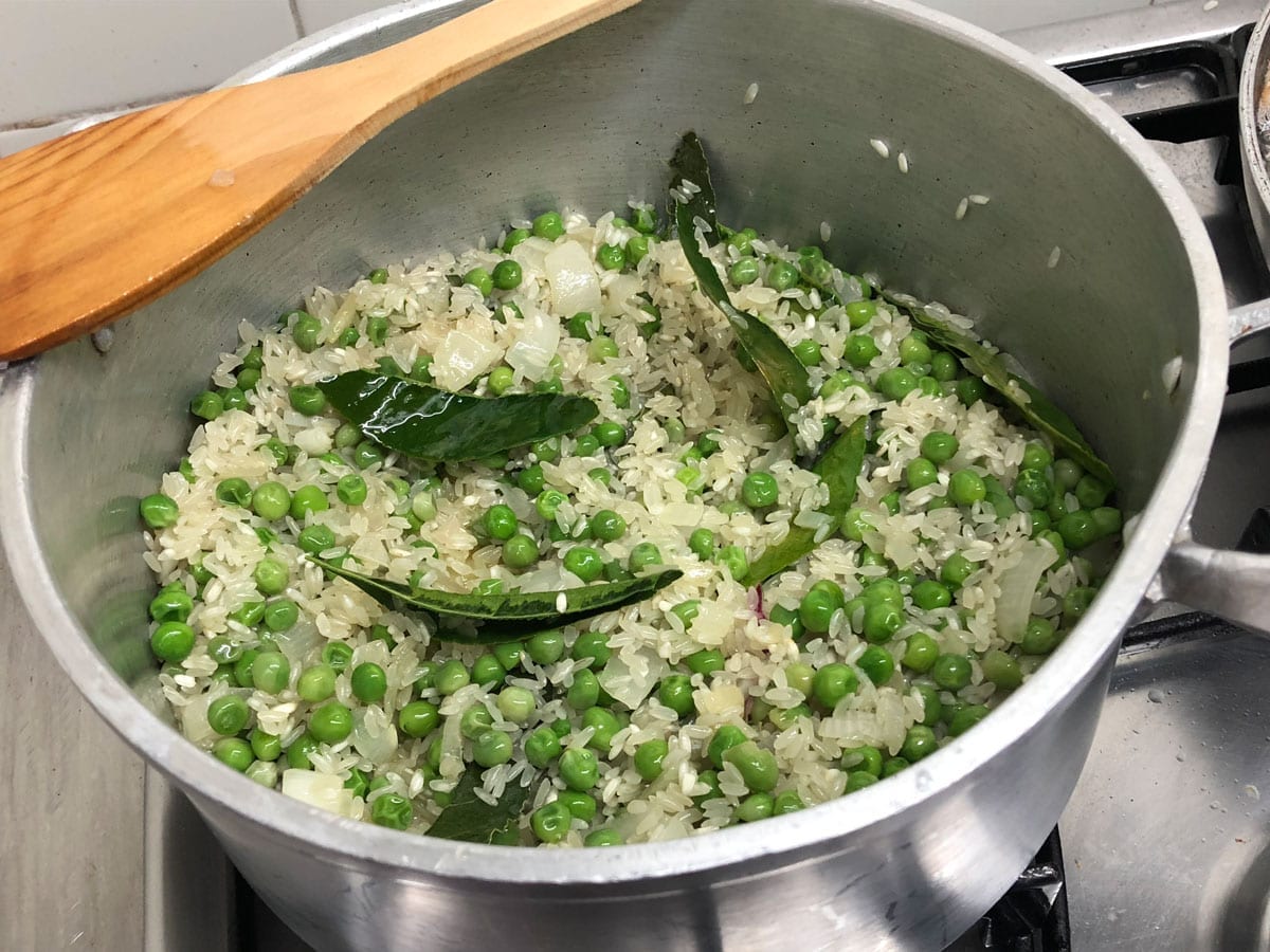 Risoto de Ervilhas Exótico