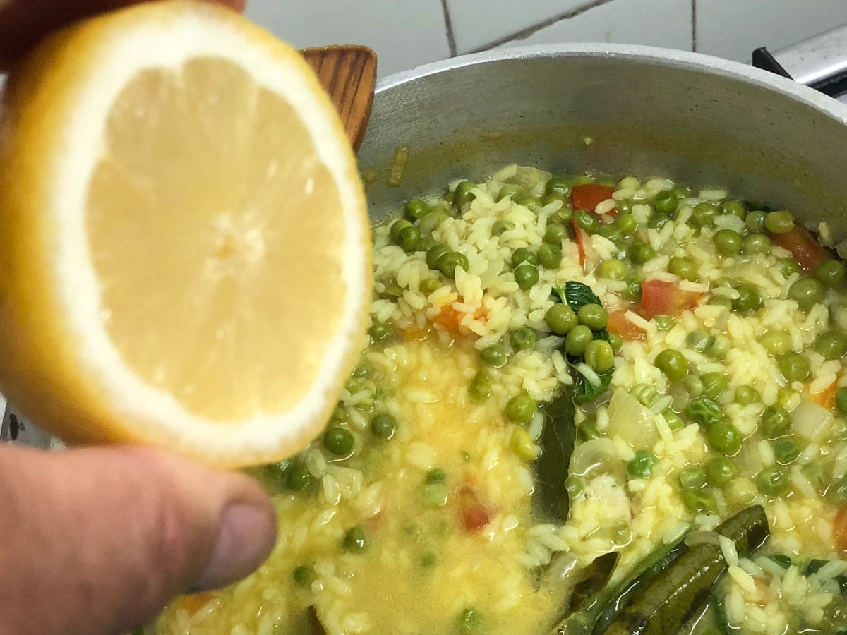 Risoto de Ervilhas Exótico