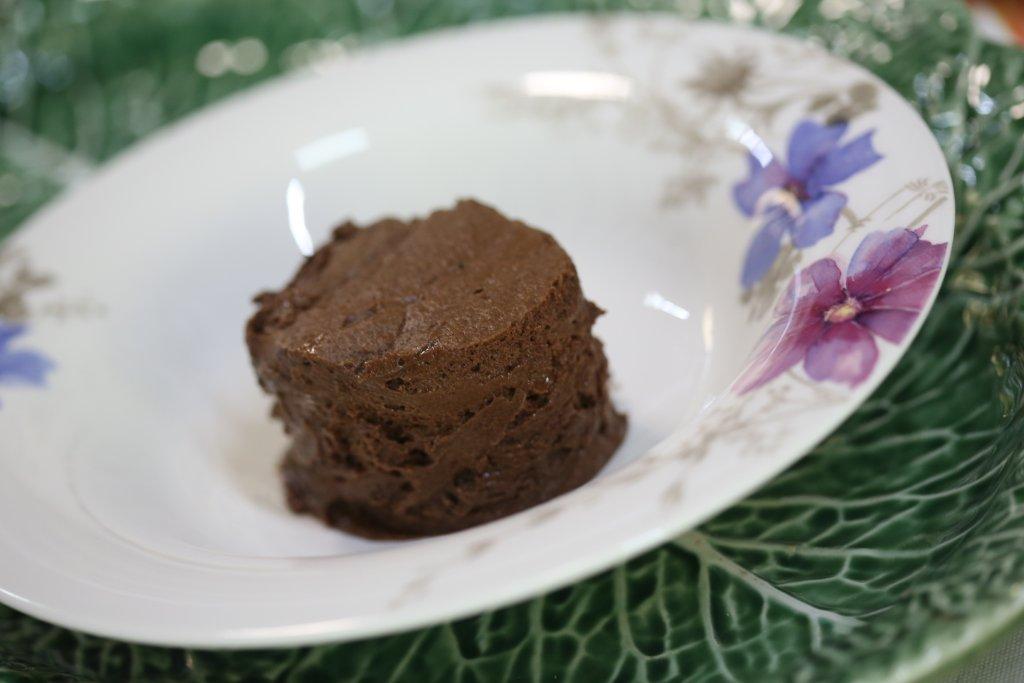 Mousse de Chocolate Temperada com Azeite e Sal