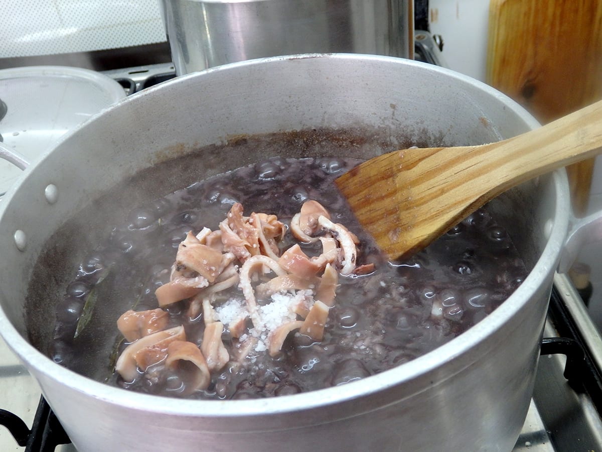 Arroz de Polvo com vinhão e um toque de Vinagre